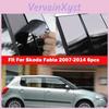 Säulen Auto Türsäulen Fensterzierleisten Abdeckung Aufkleber Decal Für Skoda Fabia 2007 2008 2009 2010 2011 20122014 Außen Zubehör