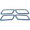 TEGENT Car Door Storage Box Cover Trim For Chevrolet Equinox 2018-2023 (Black Titanium) Stainless Steel 4PCS