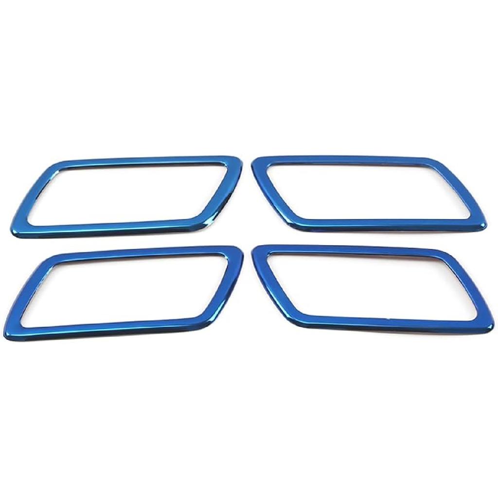 TEGENT Car Door Storage Box Cover Trim For Chevrolet Equinox 2018-2023 (Black Titanium) Stainless Steel 4PCS