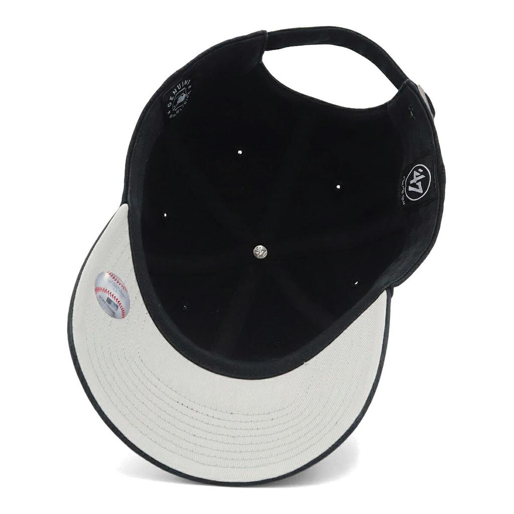 Marken-Kappe Aufräumen Spannung MLB New York Yankees Schwarz 14751117 FSB36C1210 '47 Damen