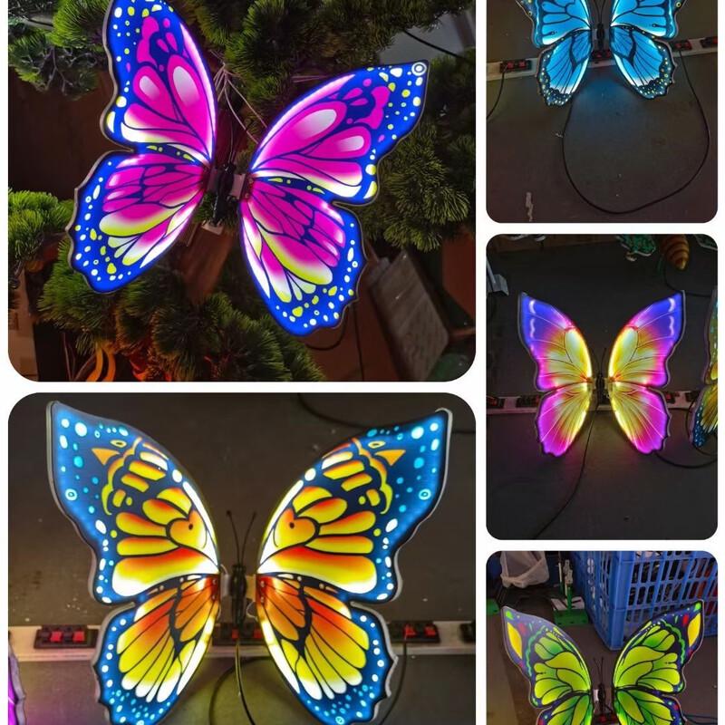 UOSU Outdoor Luminous Butterfly Decor Light with Sound