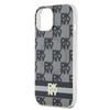 Dkny Dkhmp15Shcptsk Iphone 15 / 14 / 136.1 Czarny/Black Hardcase Iml Checkered Mono Pattern & Printed Stripes Magsafe