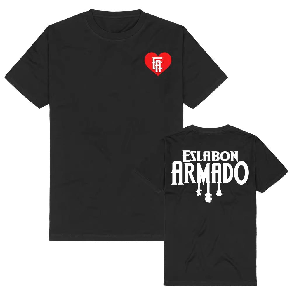 Summer Unisex Vintage Top ESLABON ARMADO Band Tee Unisex Streetwear Short Sleeve Cotton Women T-shirt Fashion Design Graphic T-shirt