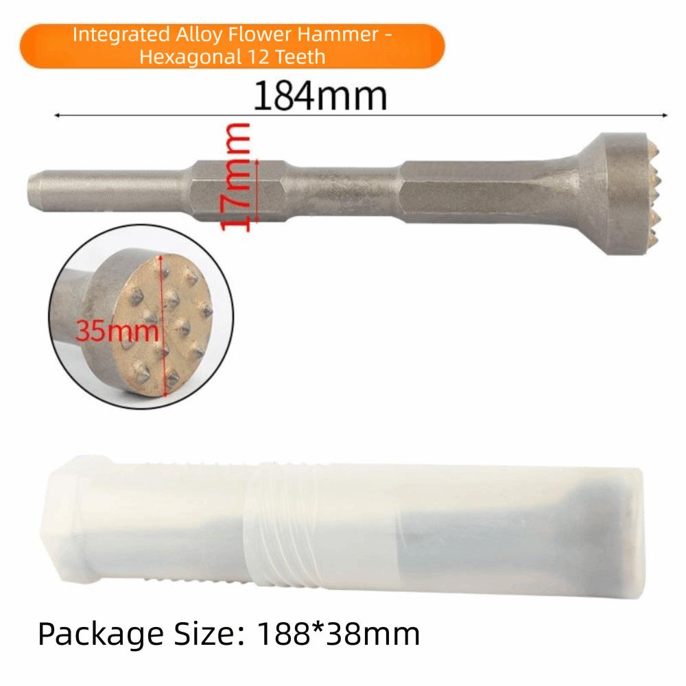Alloy Head Bushing Bit Round Square HexagonTips Surface Roughening Concrete Bushing Bit Multifunctional Breaker