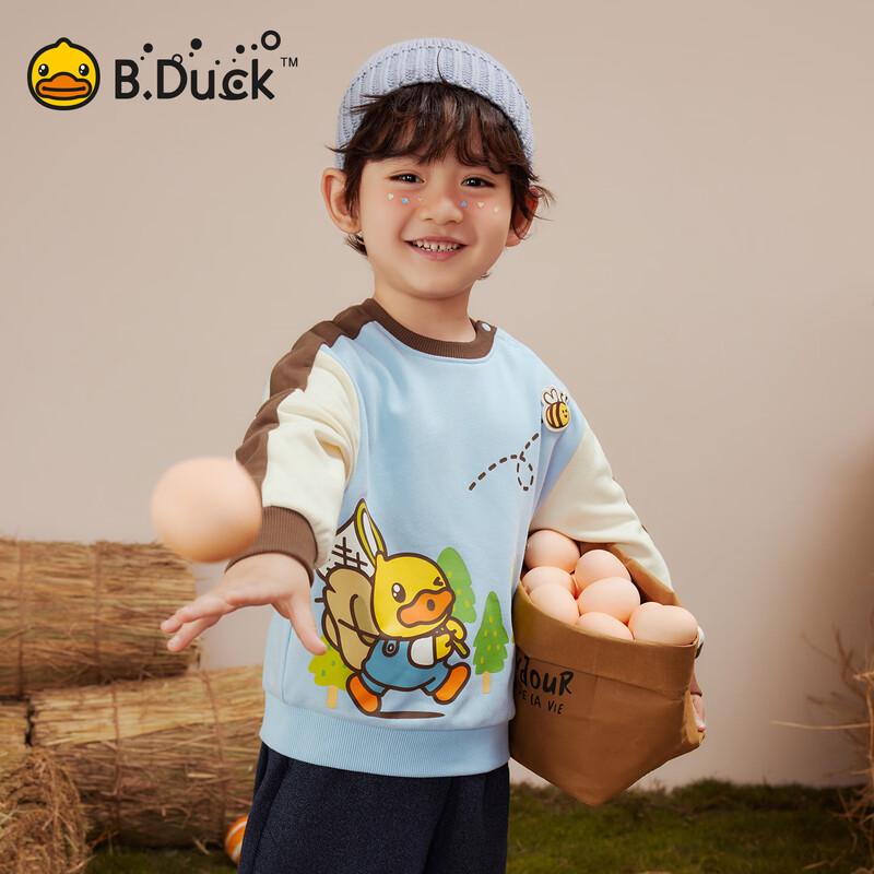 B.Duck Boys' Cartoon Print Sweatshirt