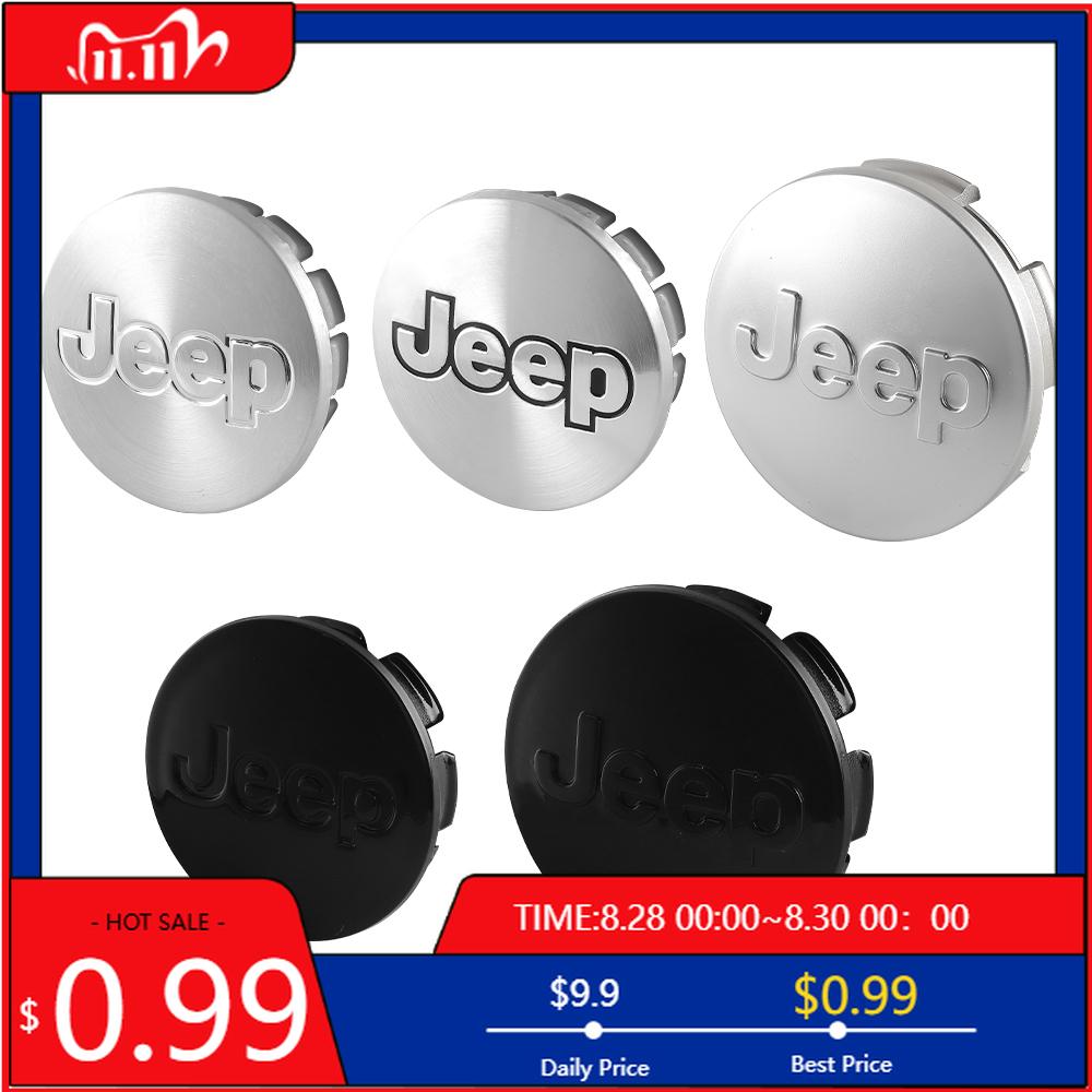 Cup Holders 4pcs Car Styling Hub Caps Cover Car Wheel Center Wheel Hubcaps Accessories For Jeep Renegaed Compass Grand Cherokee