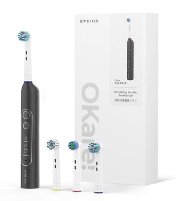 Epeios Rotierende Elektrische Rotierende 3-Bürsten IPX7 60 Tage Geburtstagsgeschenk Zahnbürste, Typ, Bürstenköpfe, Wasserdicht, Typ-C Wiederaufladbar, Anwendung, OKare! Schleife,