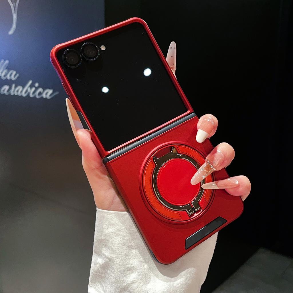 Mech Wind 360 Magnetic Rotating Ring Holder Case for Samsung Z Flip 8 7FE 6 Shockproof Wear Resistant For Magsafe Slim Fit Cover