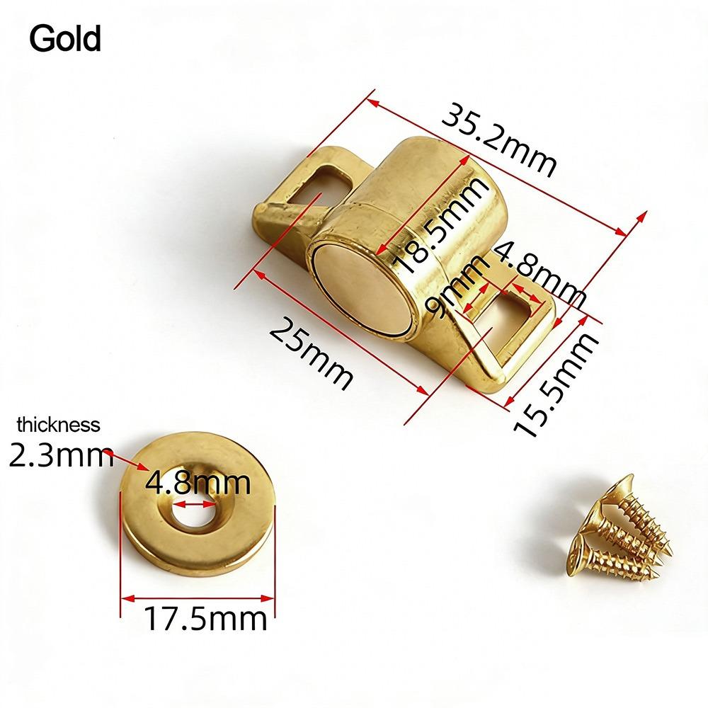 Useful Metal Magnet Cabinet Door Catch Magnetic Punch-free Drawer Latch Hardware Cupboard Closers Home Wardrobe Doors