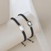 Handmade Cute Black Cat Animal Couples Bracelet for Women Strap Rope Bracelets Friendship Couples Jewelry Gift