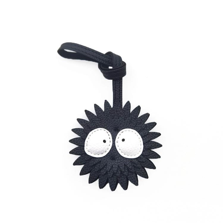 Black Briquettes Hand-made Microfiber Key Bag Pendant Gift Personality Simple Female Fashion Ugly Small Briquettes