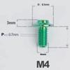 1 PC Colorful M4 X 8 10 12 14 16 18 20 25mm GR5 Titanium Alloy A3 Mushroom Head Flange Screw Bolt T20 Torx for  Motorcycle