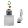 LED Keychain Novelty Night Light Key Chain Rings Christmas Festival Pattern Luminous Keyring for Outdoor Emergency Daily