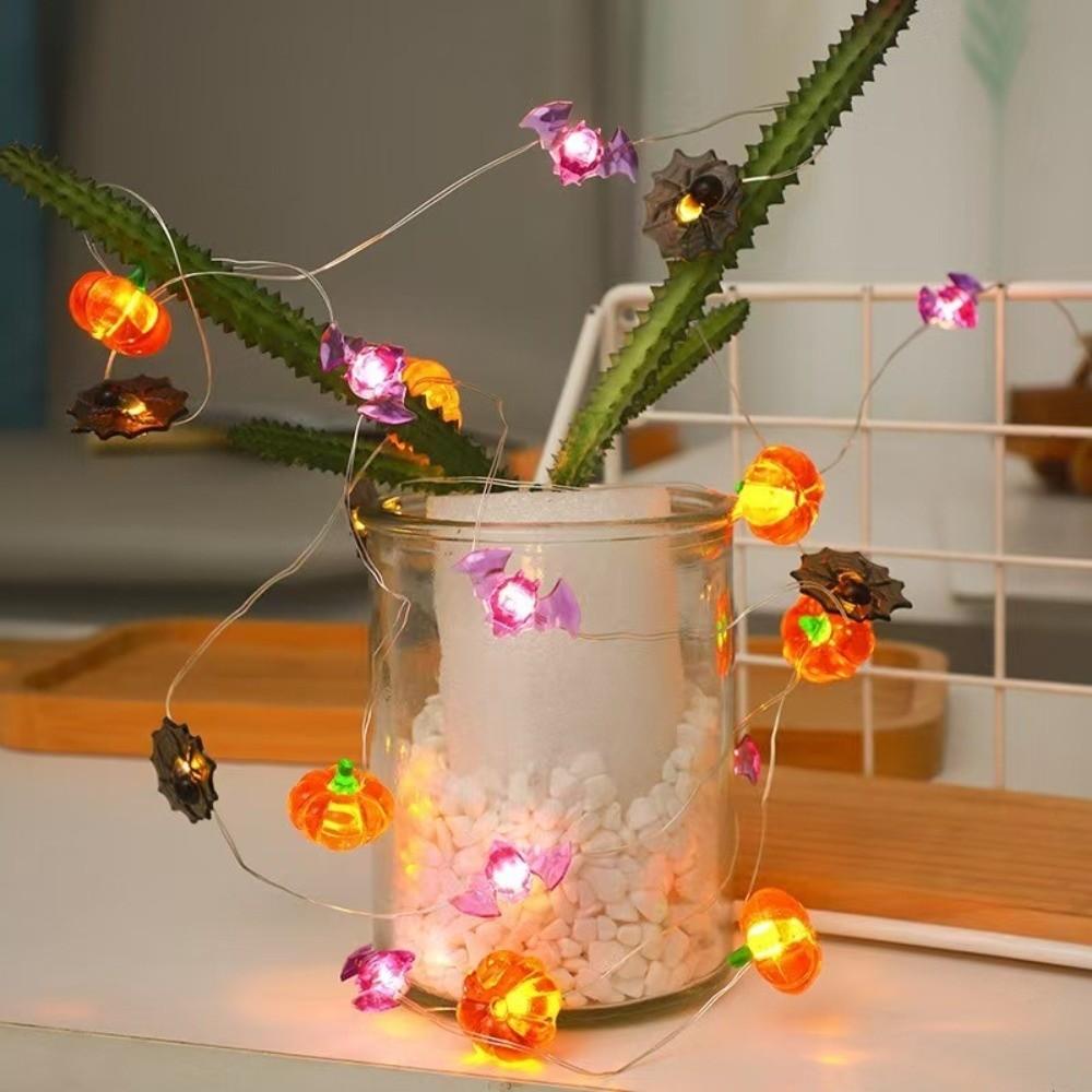 Portable Light LED Pumpkin Light Pumpkin Shaped Fairy Lamp New Copper Wire Lamp Halloween Party