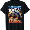 100 Days Of School Monster Truck 100th Day Boys T Shirt