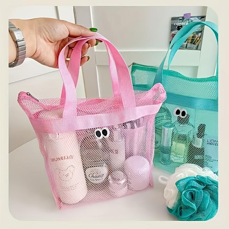 Beach Mesh Bag Multi-Color Large Eye Bag/Cute Multifunctional Tote for Vacation