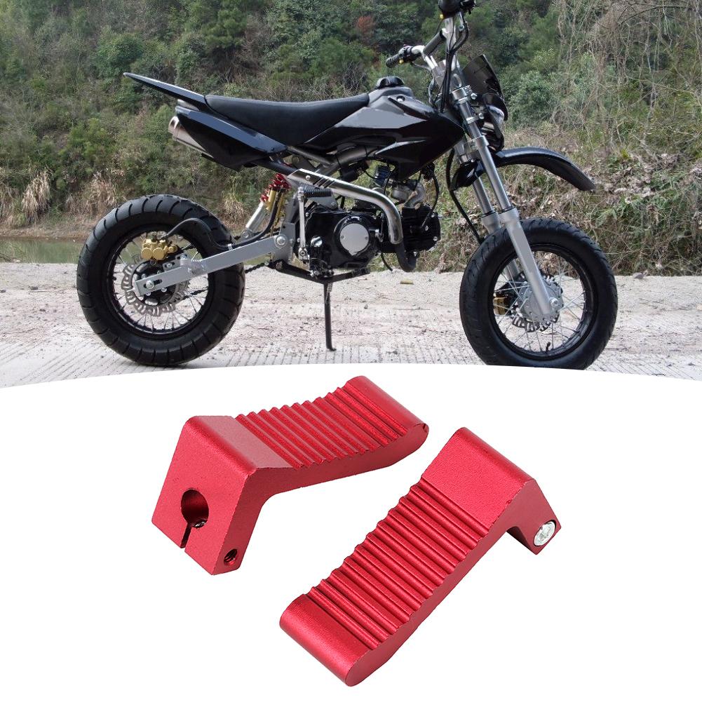 Red Mini Moto Racing Aluminum Alloy Footpeg Foot Rest Peg Footrest Pedal Fit for 47cc 49cc