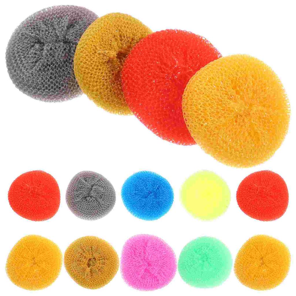 30 Pcs Dish Scrubber Wash Bowl Ball Kitchen Sponge Non Scratch Scouring Pad Pot Scrubber Multipurpose Pads Household