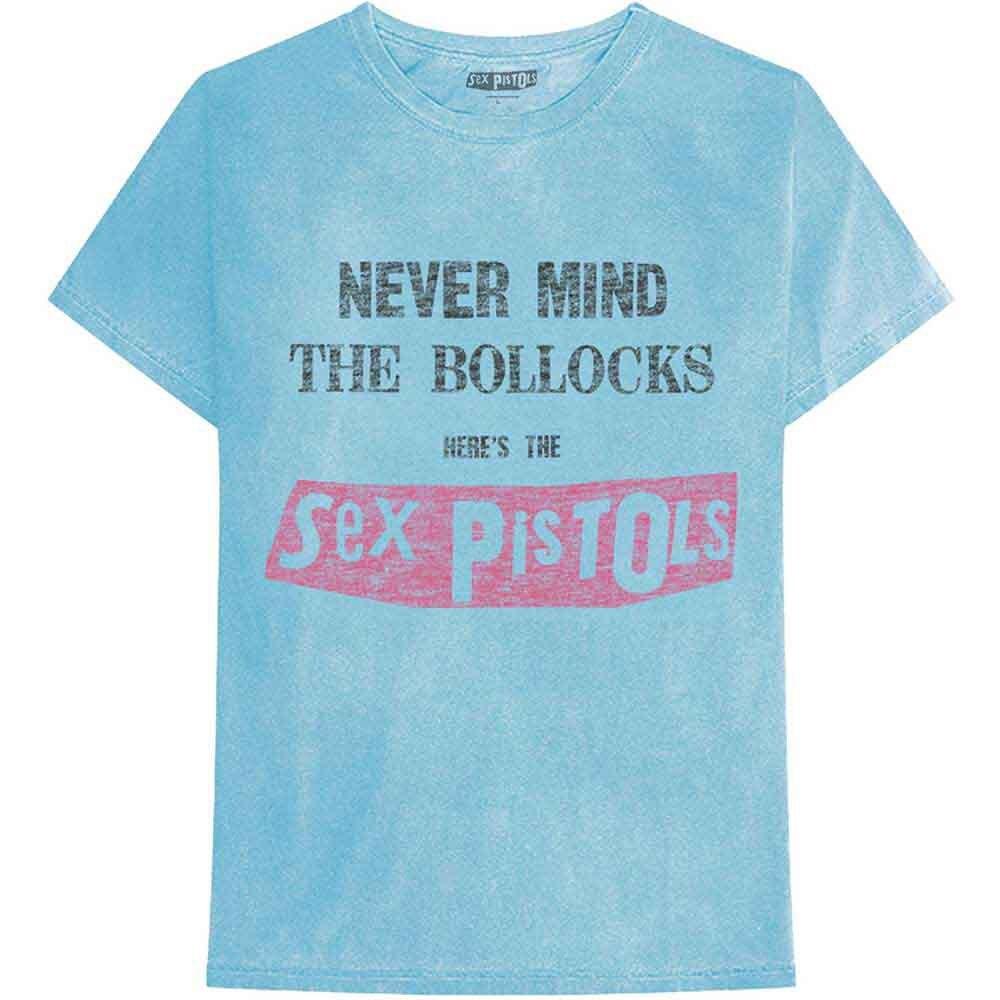 Синяя футболка The Sex Pistols  Never Mind The Bollocks Distressed  - НОВАЯ Унисекс Футболка XXXXL
