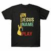 Gitarre In Jesu Namen Spiele Ich T-Shirt Geschenk Bass Rock and Roll Shirt