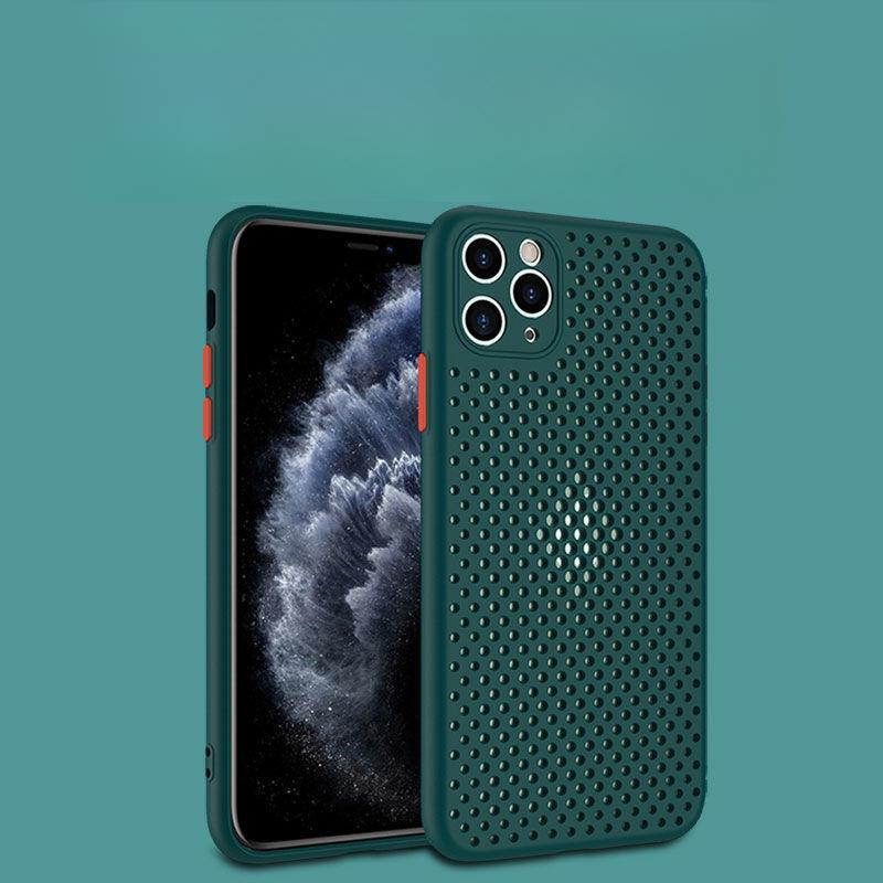 Suitable for Apple 16 Phone Case, Perforated Breathable Ip13/14 Skin-feel Soft Case Protective Case X