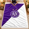 Flannel BlanketAustria Wien FC Warm Soft Throw Blanket for Indoor Sofa Bed Living Room Use