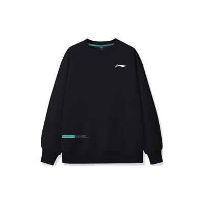 Li Ning Running Pullover Breathable Comfortable Hoodie Men Hoodies Black AWDUA85-1