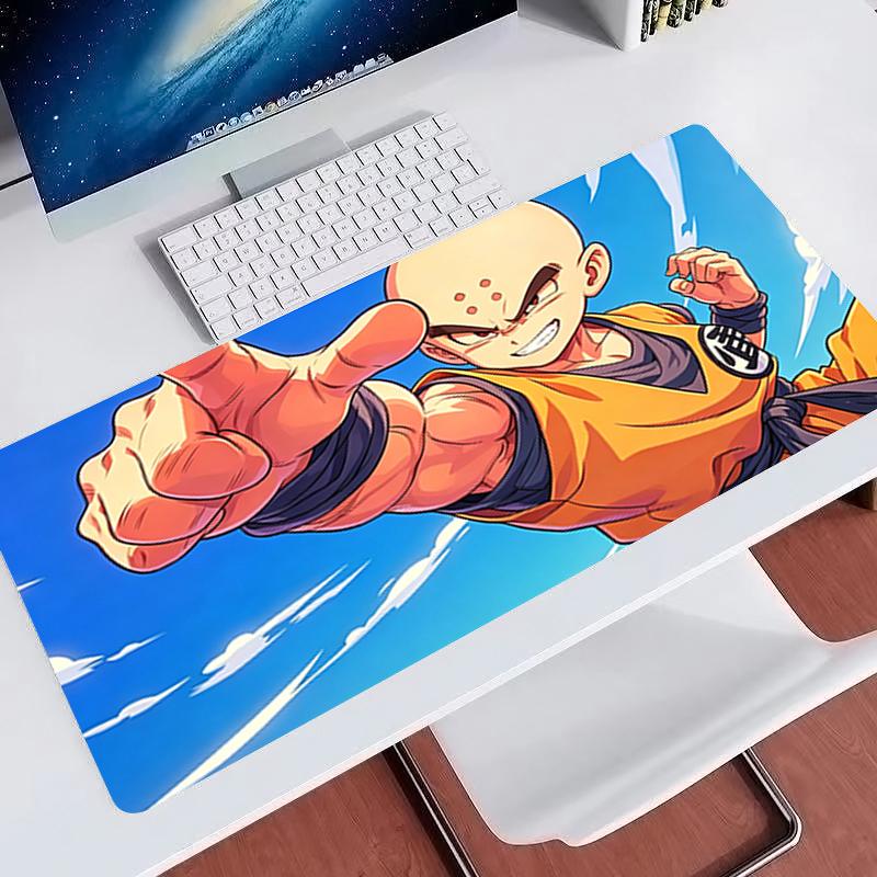 Mouse Pad Dragon Ball Krillin Extended Mouse Pad Game Pc Computer Keyboard Desk Mat Dbz Carpet Gaming Accessories Large Mousepad