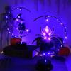 Halloween Ironwork Witch Shaped Lights, Spider Led Copper Wire Lights, Festival Party Atmosphere Decorative Lights