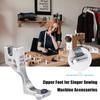 Singer Dikiş Makinesi Aksesuarları İçin Fermuar Ayağı Ayarlanabilir Görünmez Fermuar Ayağı Presleyici Singer Dikiş Makinesi Erişim L7C3