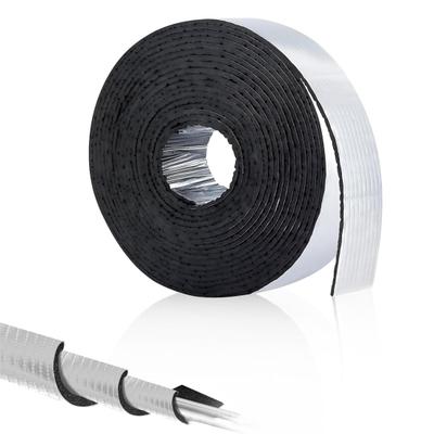 Pijpisolatie Wrap 2" Breed x 32,8 Ft Zelfklevende Aluminiumfolie Pijpisolatietape Buiten Pijpbeschermer Wrap Verminder Warmteverlies voor Waterleidingen