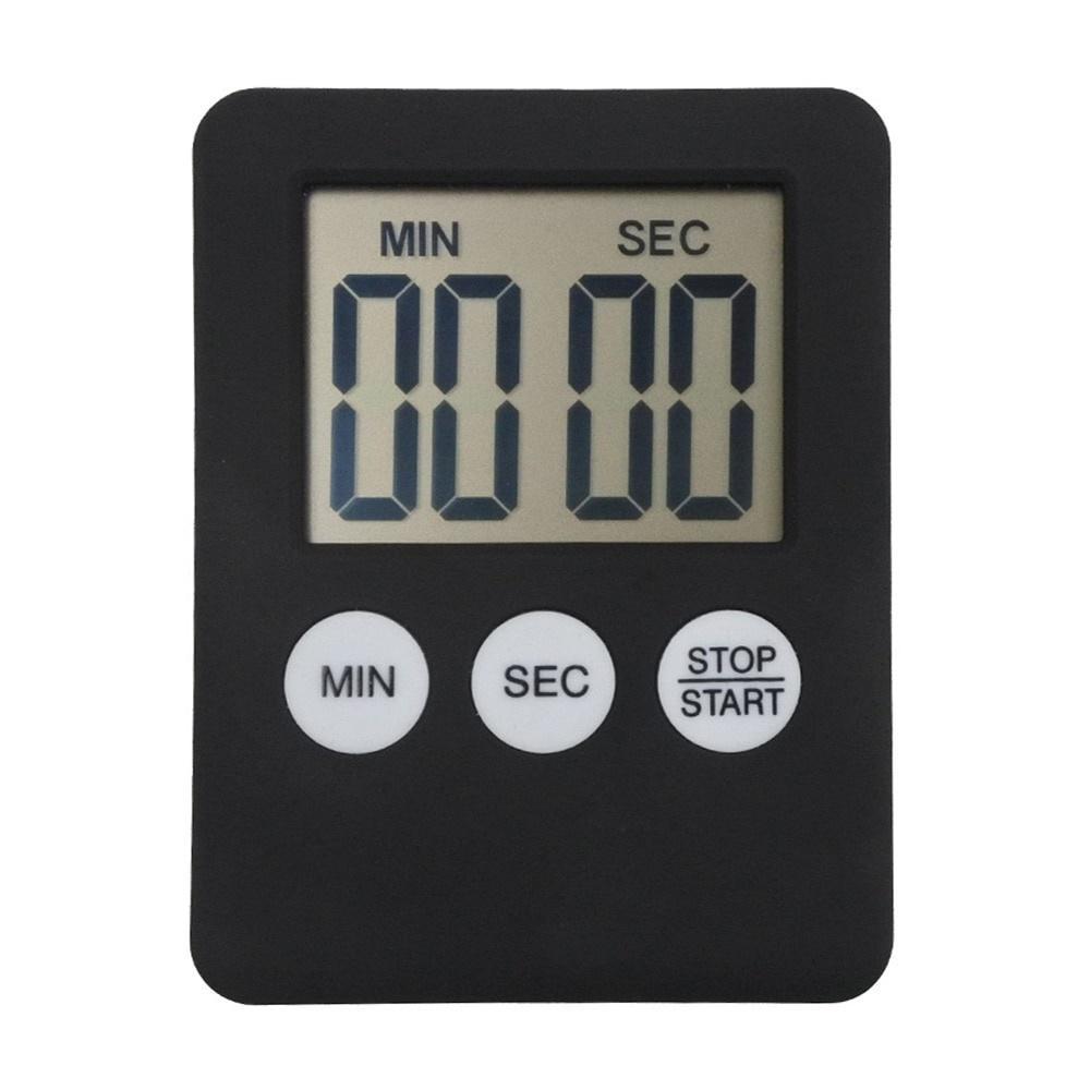 Ultra-thin mini LCD digital display kitchen timer square kitchen countdown alarm clock magnet clock sleep stopwatch clock timer