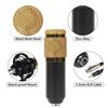 Dual BM800 Condenser Microphone With F998max Live Sound Card Kit Podcast Equipment Bundle Adjustable Scissor Arm Stand