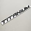1pc 3D Metal Chrome Black Car Sticker TITANIUM Logo Rear Trunk Badge For Ford S7Ecosport Fiesta Focus Mondeo Edge Escape Kuga