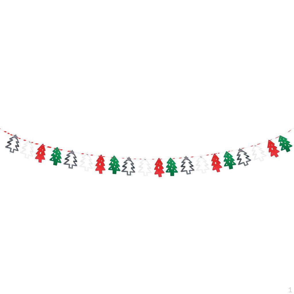 Christmas Banner, Hanging Flags, DIY, 300cm Long Curtain Decoration Garland, Pull Flag on Door Wall