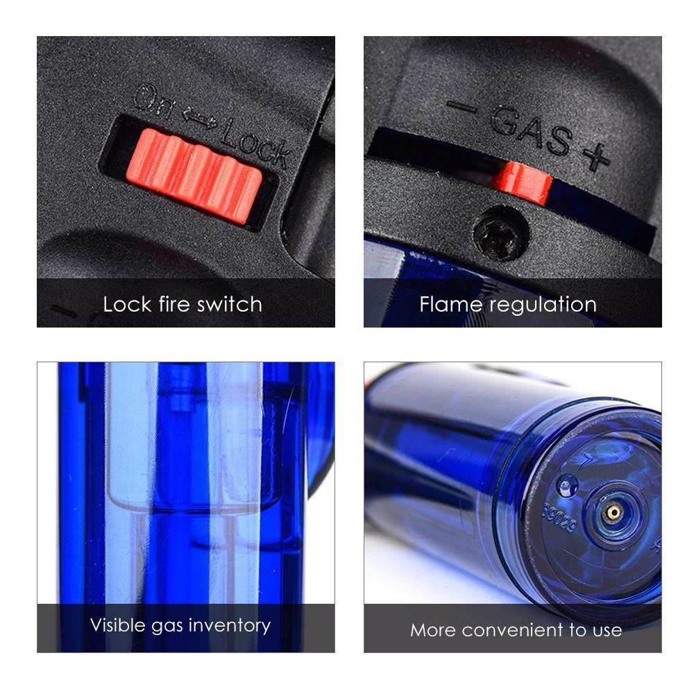 Windproof Torch Lighter for Candle Fireplace Camping BBQ Kitchen (No Fuel)