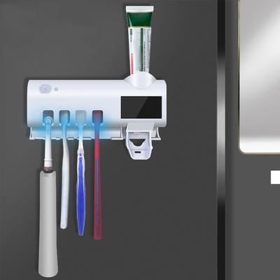 Sanitizador de Escova de Dentes UV Inteligente Energia Solar Suporte para Escova de Dentes Elétrica Multifuncional Montagem na Parede Acessórios de Banheiro