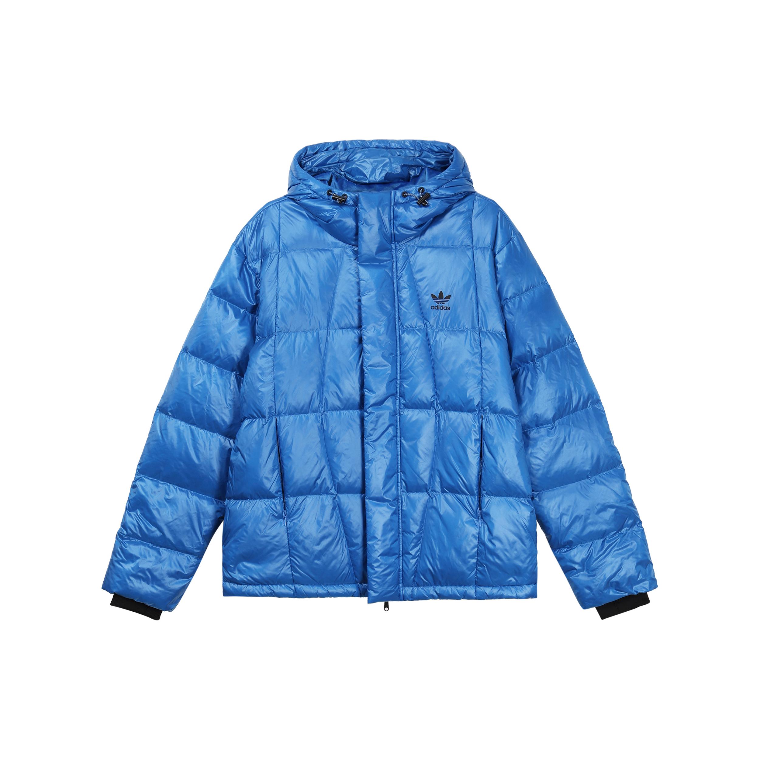 Мужская пуховая куртка Adidas Originals Пуховик Мужской Птичий Пух Синий IR7130 S