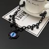 Dark Wind Devil's Eye Necklace Niche Hip Hop Necklace Design Collarbone Chain Men's and Women's Couples Trendy Brand