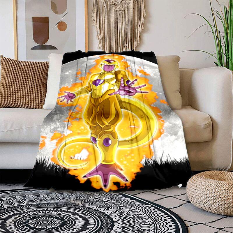 Dragon Ball Saiyan Forms Blanket Suitable For All Seasons Soft And Comfortable Bedroom Gift Outdoor Plush Blanket