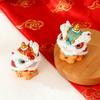 1Pcs Chinese-Style Festive Lion Dance Ornament for Desktop, Living Room, Tv Cabinet, Wine Cabinet, Entrance Decoration, High-End Feel, Wea