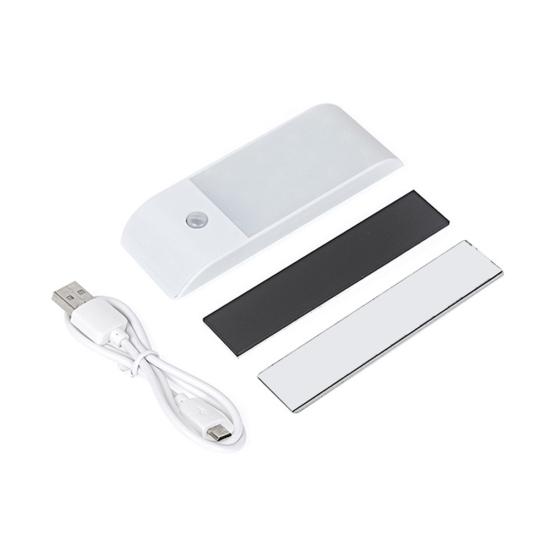 Rechargeable USB 12 LED PIR Motion Sensor Induction Night Light Cabinet Lamp