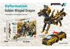 Mars Deer Two-in-One Magnetic Deformation Toy: Silver Wing Dragon & Flying Pegasus