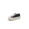  platform canvas shoes spring and summer new women's versatile sports little white shoes thin breathable casual round head board shoes