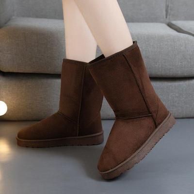 Dames 2023 Herfst/Winter Unisex Hoge Sneeuwschoenen met Fluwelen Voering