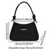 Shoulder Bag for Women Soft Purse Stylish Handbag for Street Shopping Dating Black