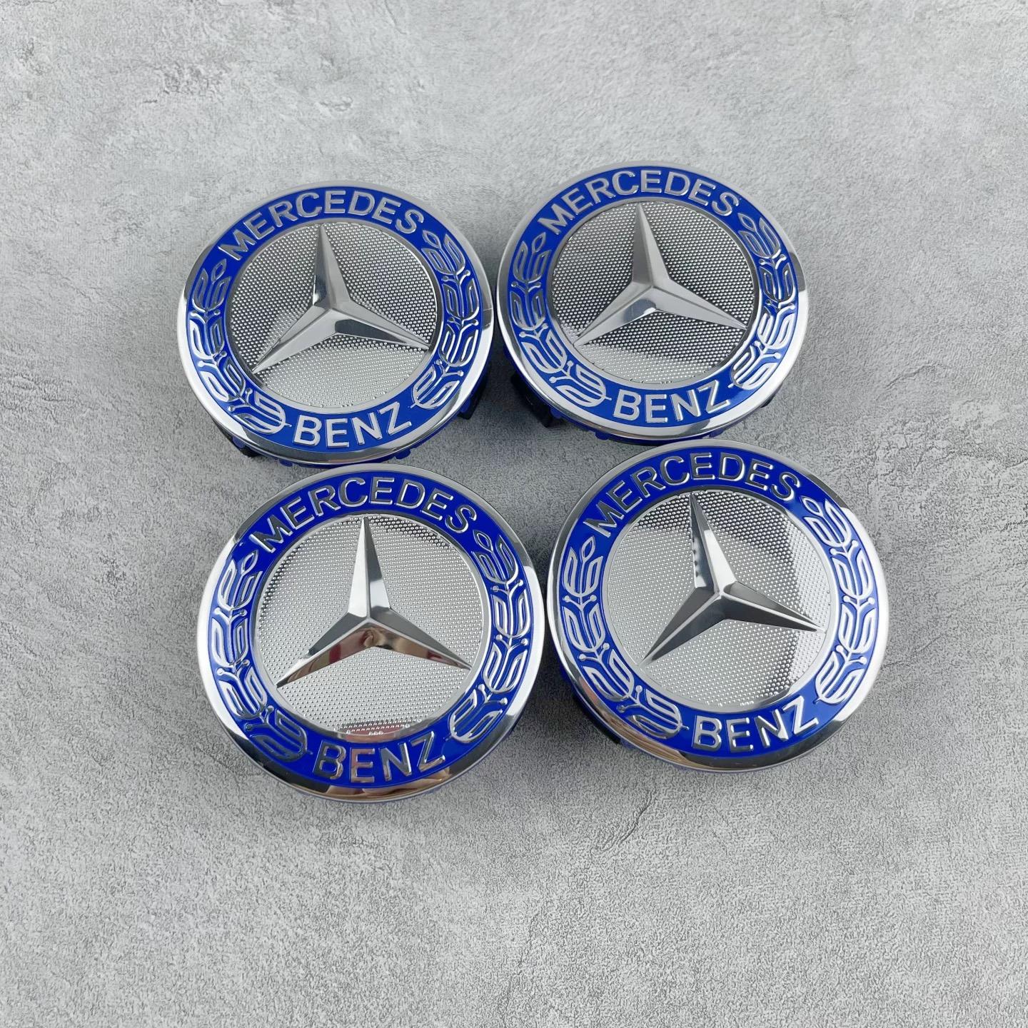 

4Pcs 75mm Wheel Hub Cap Emblem Replacement For Mercedes Benz AMG C180 C200 E260 E300 ML350 W23 W204 W20 W210 W211 A1714000025