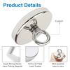 Super Strong Neodymium Fishing Magnet Hook N52 Heavy Duty Rare Earth Magnet with Countersunk Hole Eyebolt Salvage Magnet Imans