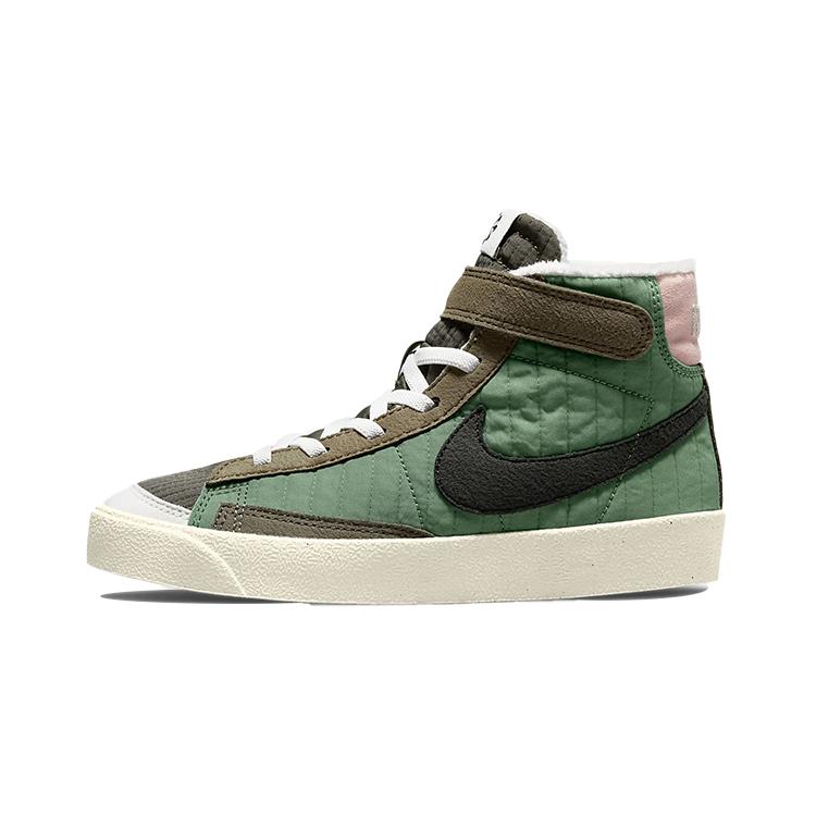 

Новые Nike Blazer 77 Противоскользящие Износостойкие Полувысокие Обувь для Скейтборда Зеленый Коричневый Дети 3 7 Лет DO5217-331 31