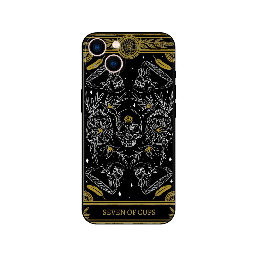 Death Tarot phone case for iphone 5 5s 2020se 6 6s 7 8 plus x 10 XR XS 11 12 13 mini pro MAX black tpu back cover